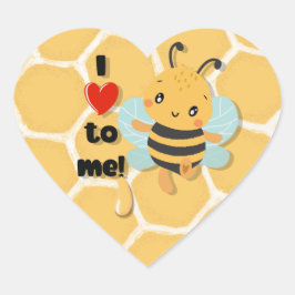 Adesivo Coração Adoro ser eu!