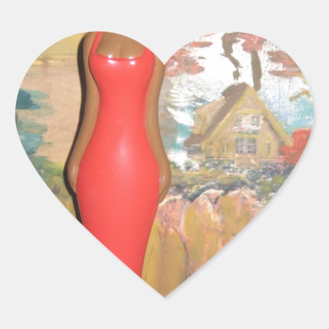 Adesivo Coração Afro Glam: Uma Beleza Eterno (Frente)