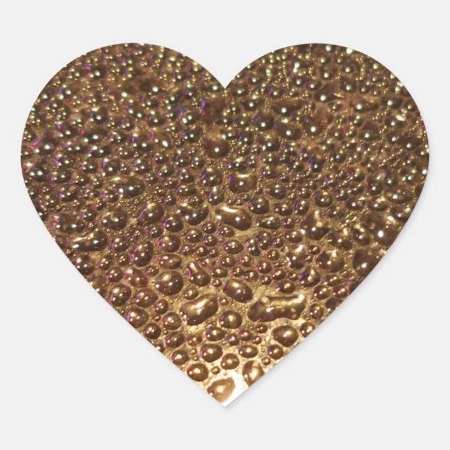 Adesivo Coração Água cai cardíaco (Frente)