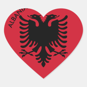 Adesivo Coração albania