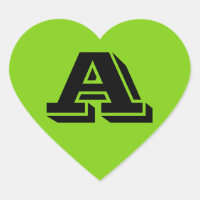 Alfabeto por Janz Capital - Letra A Verde Amarelo
