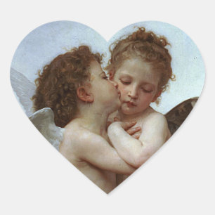 Adesivo Coração Alunos L'Amour et Psyche de Bouguereau (Cupido)