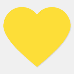 Adesivo Coração Amarelo