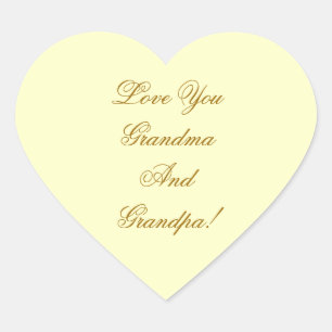 ADESIVO CORAÇÃO AME-O AVÓ, GRANDPA.