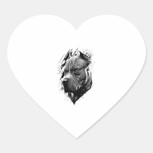 Adesivo Coração American Staffordshire Terrier