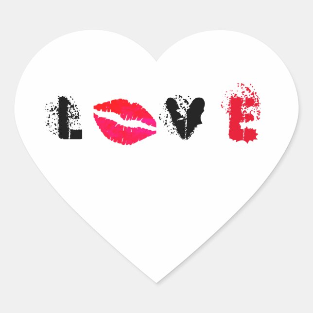 Adesivo Coração Amor (Frente)