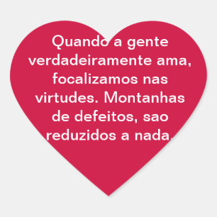 Adesivo Coração Amor