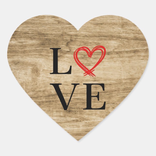 Adesivo Coração Amor. (Frente)