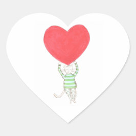 Adesivo Coração amor, amour, amore