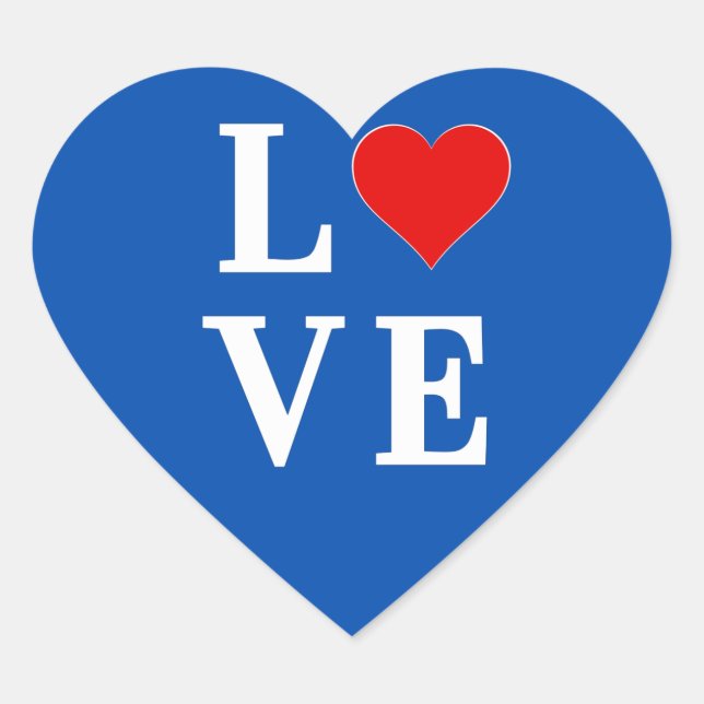 Adesivo Coração AMOR chic moderno (Frente)