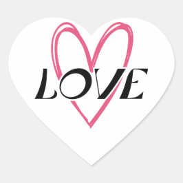 Adesivo Coração Amor Coração