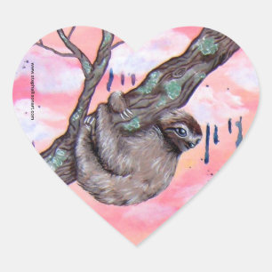 Adesivo Coração Amor da preguiça