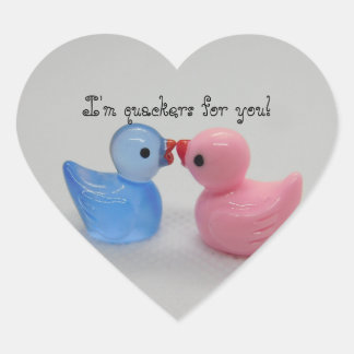 Adesivo Coração Amor de Pato