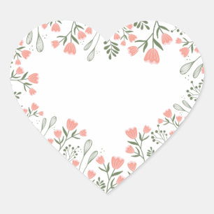 Adesivo Coração Amor Flói Coração com fundo transparente Ele