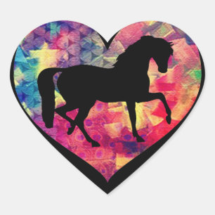Adesivo Coração Amor para cavalos