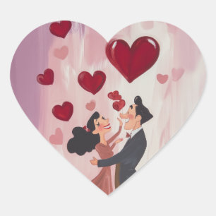 Adesivo Coração Amor Whimsical no Ar