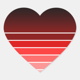 Adesivo Coração amostra vermelha