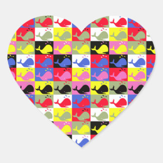 Adesivo Coração Andy Whale-Hole™_Lots o' baleias em forma de coraç