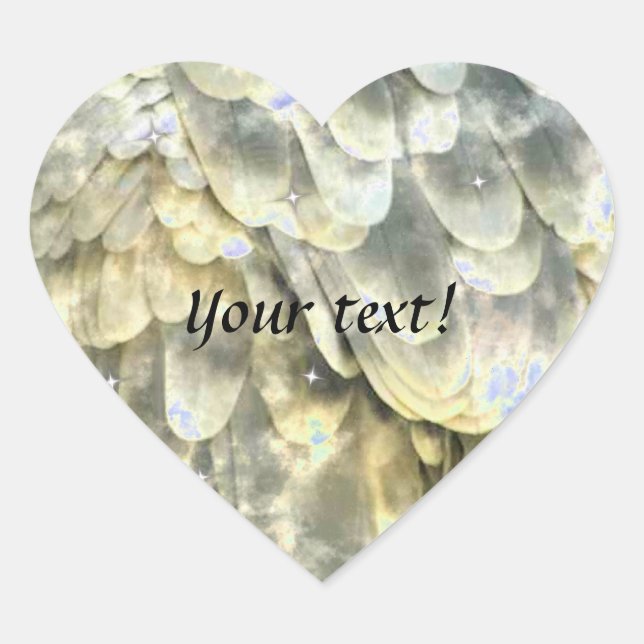 Adesivo Coração Angel Wing (Frente)