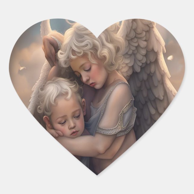 Adesivo Coração Ângulos (Frente)