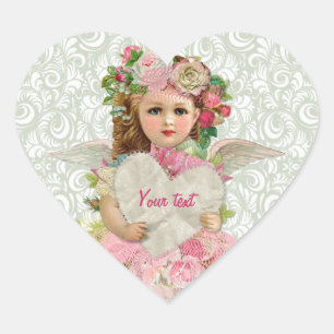 Adesivo Coração Anjo do dia dos namorados
