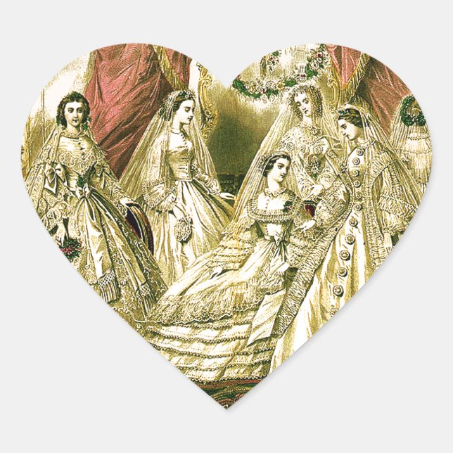 Adesivo Coração Anterior Bridal de Casamento (Frente)