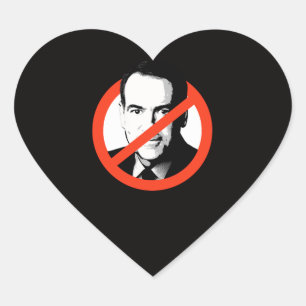 Adesivo Coração Anti-Huckabee