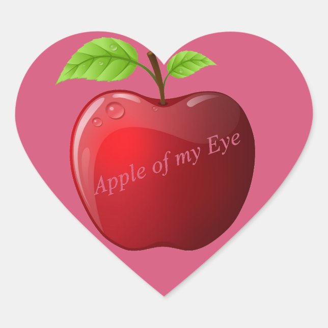 Adesivo Coração Apple Heart (Frente)