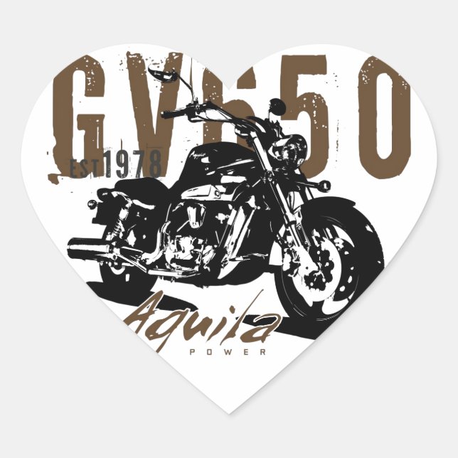 Adesivo Coração Aquila The Eagle (Frente)