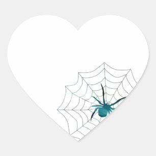 Adesivo Coração Aranha