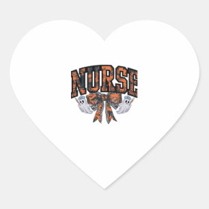 Adesivo Coração Arco Clássico de Enfermeira do Halloween Cai Camis