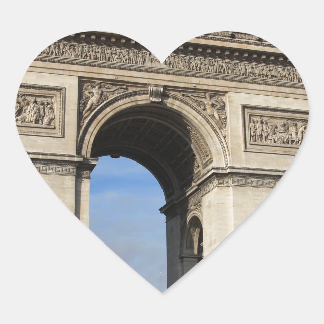 Adesivo Coração arco de triunfo (Frente)
