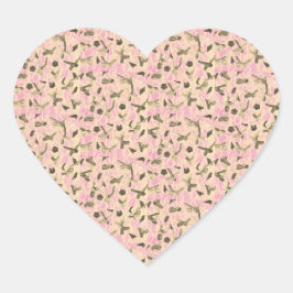 Adesivo Coração Arcos flutuantes embelezados