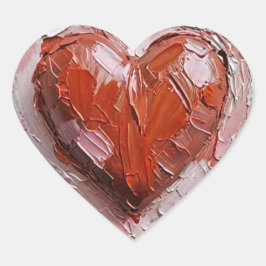 Adesivo Coração Art Oil Heart Shapt Impressão