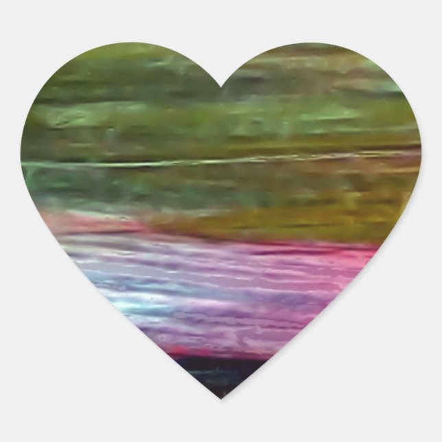 Adesivo Coração Arte Acidental (Frente)