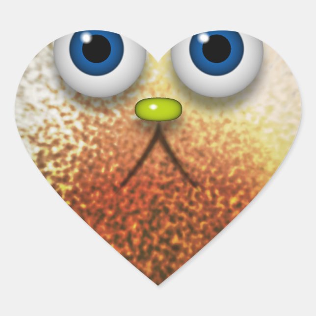 Adesivo Coração Arte de Personagem de desenho animado Bela para To (Frente)