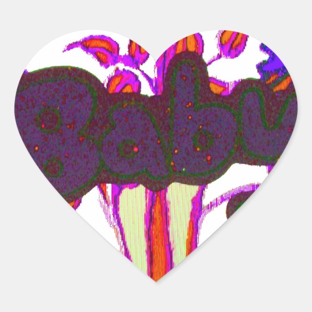 Adesivo Coração Arte do Coração Queniano: Eu Amo o Quênia (Frente)