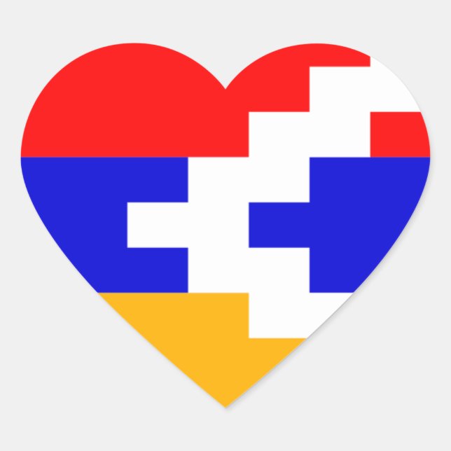 Adesivo Coração artsakh (Frente)