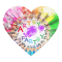 Artsy Fartsy Art Sticker