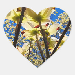 Adesivo Coração Árvore de madeira