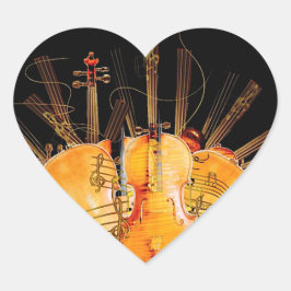 ADESIVO CORAÇÃO AS CORDAS DE SOL