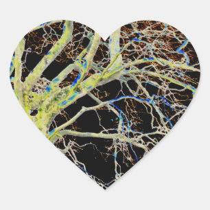 Adesivo Coração Ascensão da Lua Vermelha