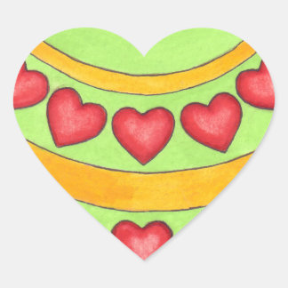 Adesivo Coração Autocolante de Natal Personalizado