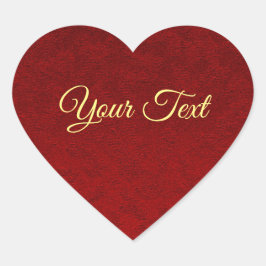 Adesivo Coração Autocolante Royal Velvet Personalizado