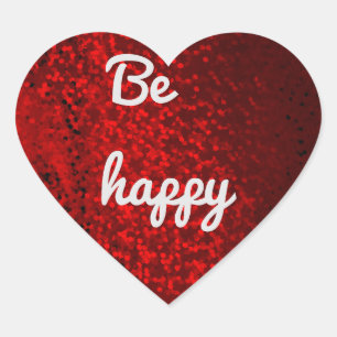 Adesivo Coração autocolante vermelho