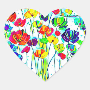 Adesivo Coração Autocolantes, Brilhantes