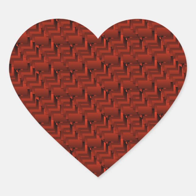 Adesivo Coração Autocolantes Crimson (Frente)