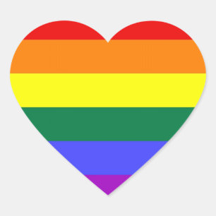 Adesivo Coração Autocolantes LGBT (Coração)