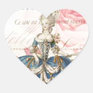 Adesivo Coração Autocolantes Marie Antoinette