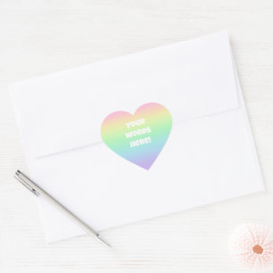 Adesivo Coração Autocolantes personalizados do cotovelo-cotovelo